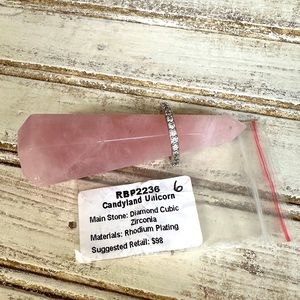 Bomb Party- Candyland Unicorn ring, size 6